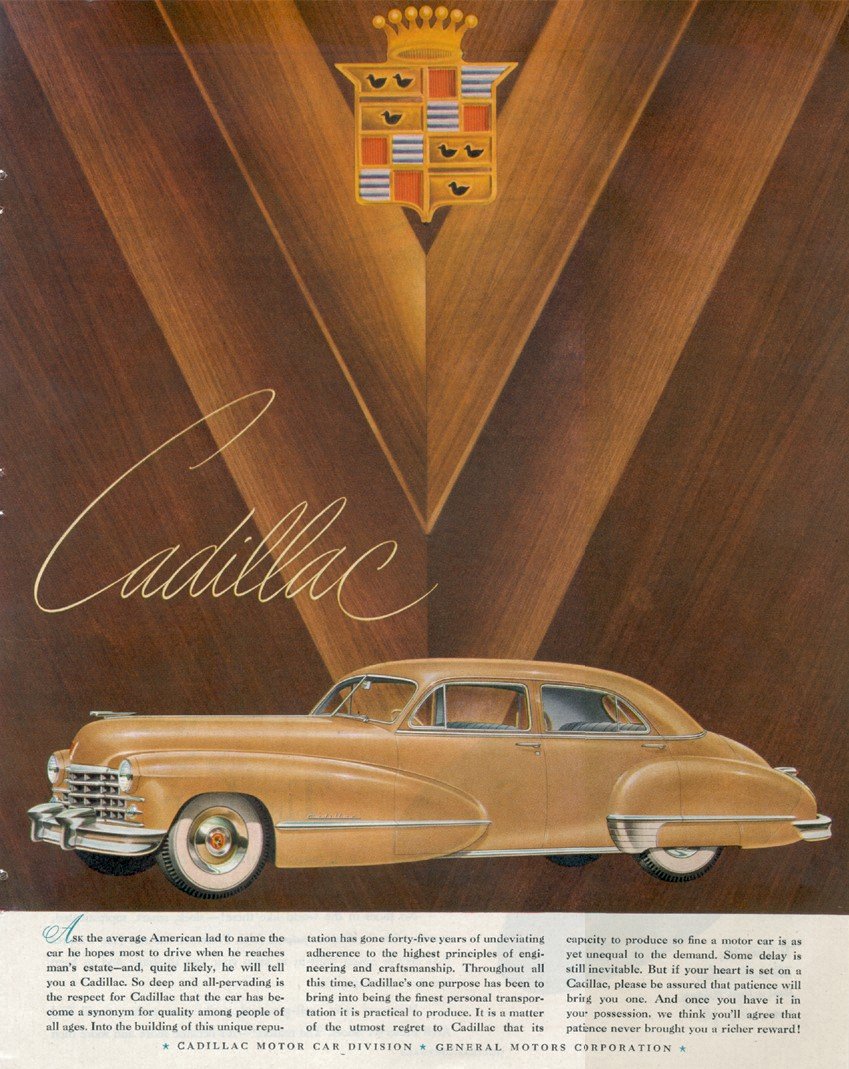 1947 Cadillac Auto Advertising